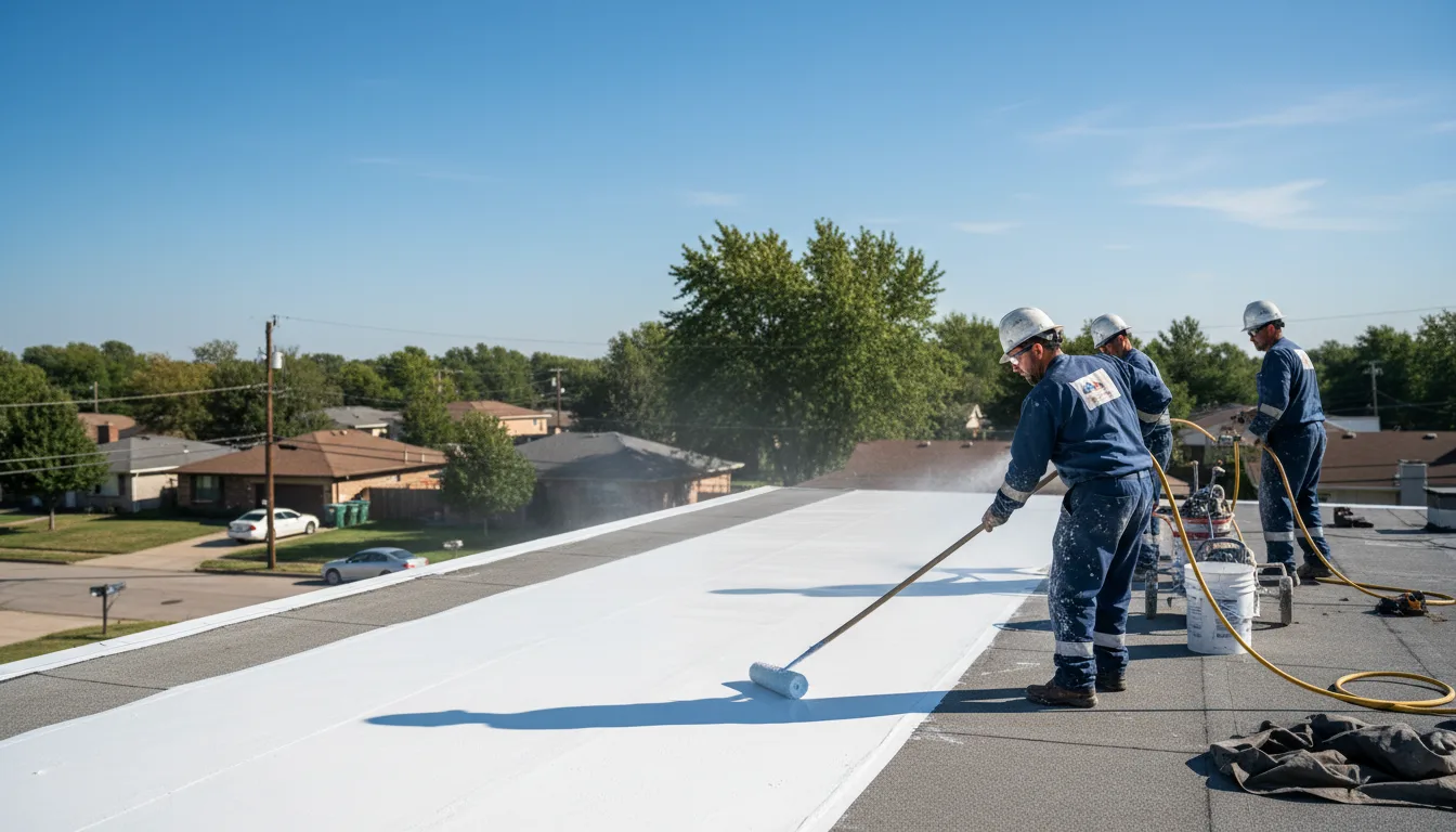 Commercial roof coating in West Point, IL near me